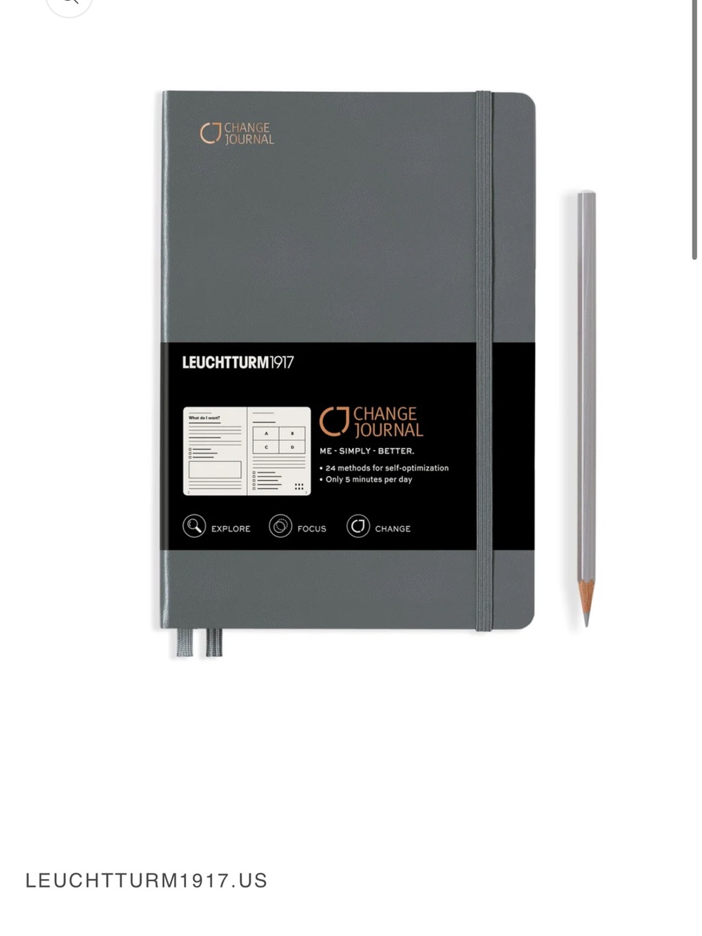 Leuchtturm1917 Change Journal - Guided Self-Improvement Notebook